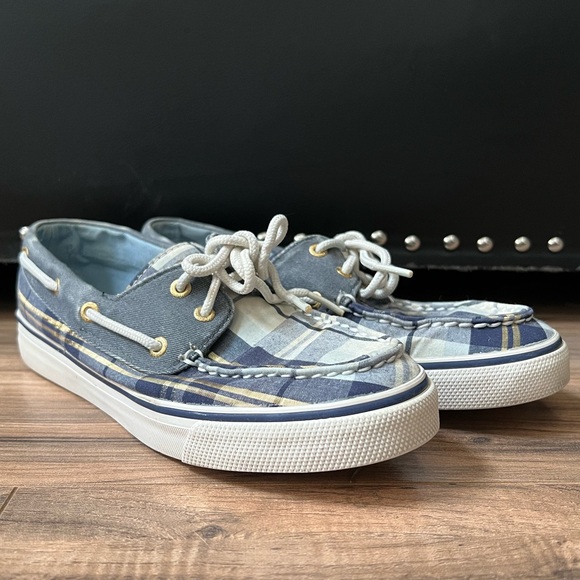 Sperry Shoes - Women’s Sperry Blue Plaid Top-Siders